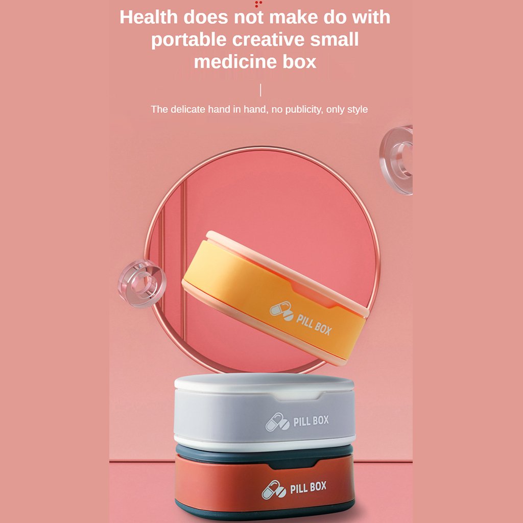 Portable 7-Day Medicine Storage Box with Airtight Lid