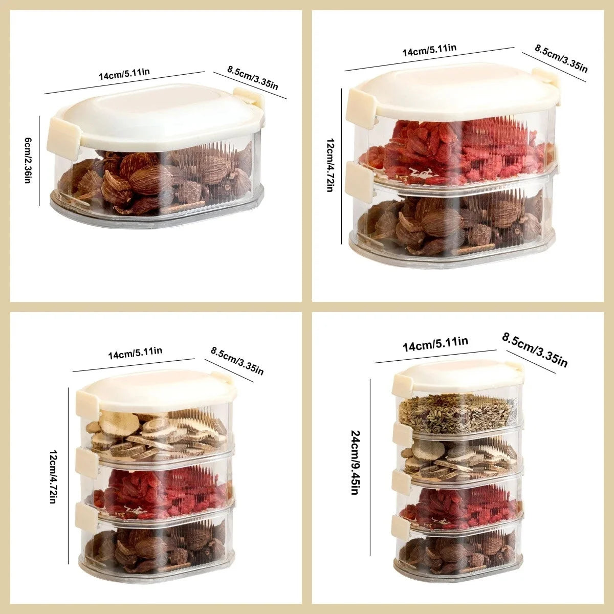 Minimalist Spice Storage Box — Single or Multi-Pack