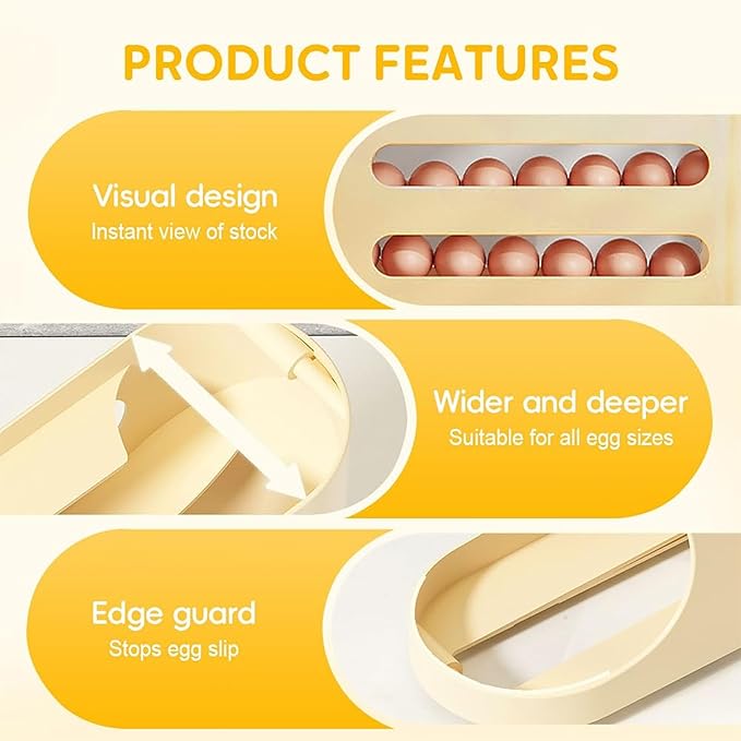 Double-Layer Stackable Egg Storage Container