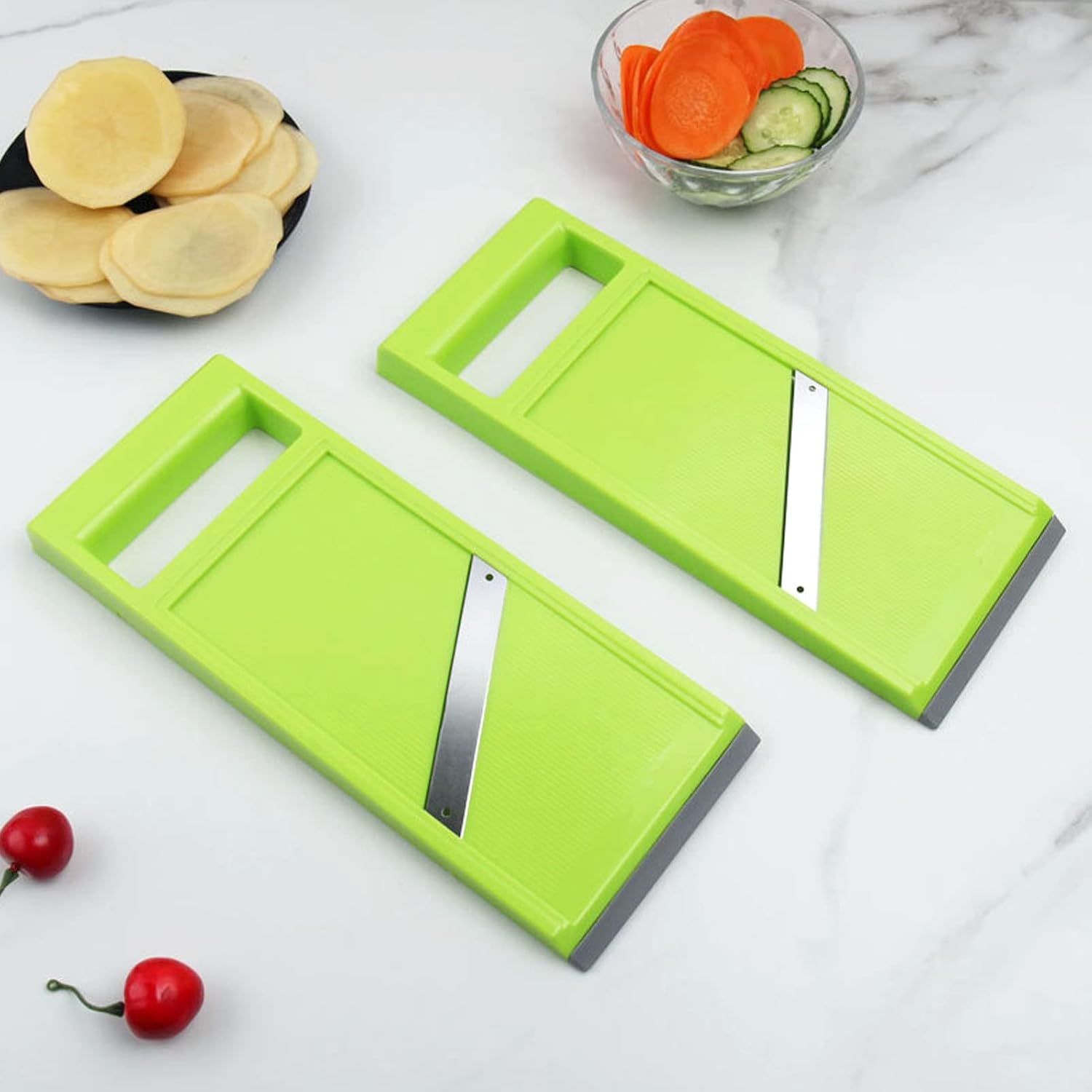 Handheld Multi-Veggie Slicer with Stainless Blade