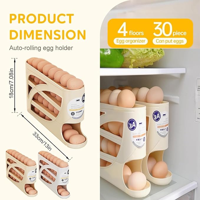 Double-Layer Stackable Egg Storage Container