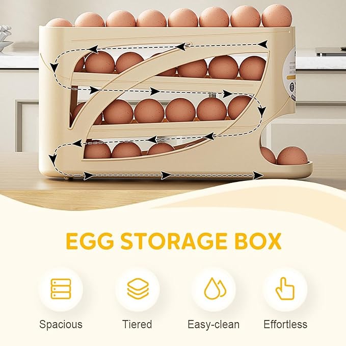 Double-Layer Stackable Egg Storage Container