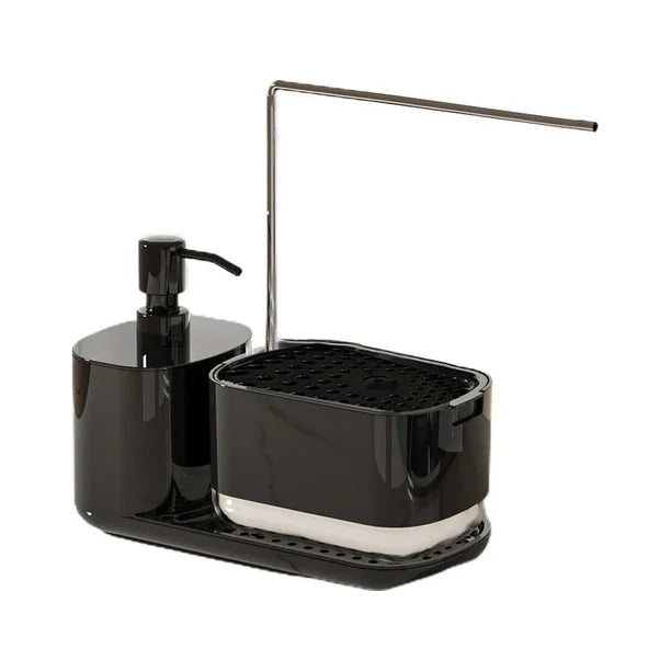 Dual Soap Dispenser with Tray & Sponge Holder (4 Types)