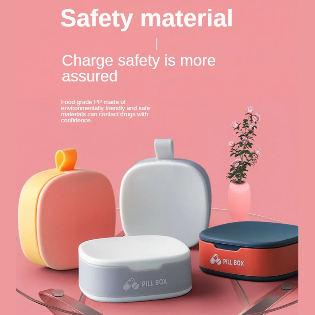 Portable 7-Day Medicine Storage Box with Airtight Lid