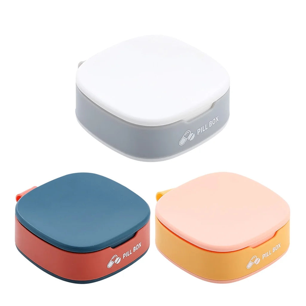 Portable 7-Day Medicine Storage Box with Airtight Lid