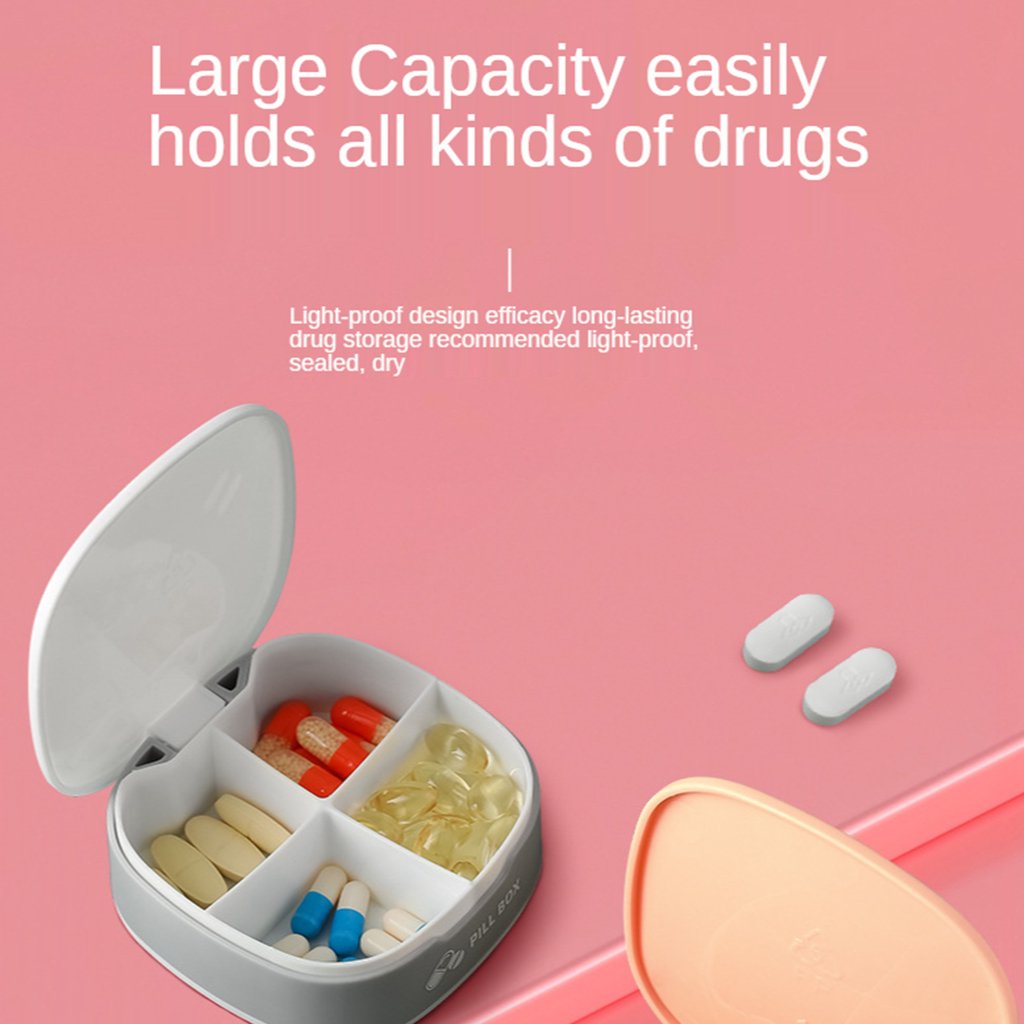 Portable 7-Day Medicine Storage Box with Airtight Lid