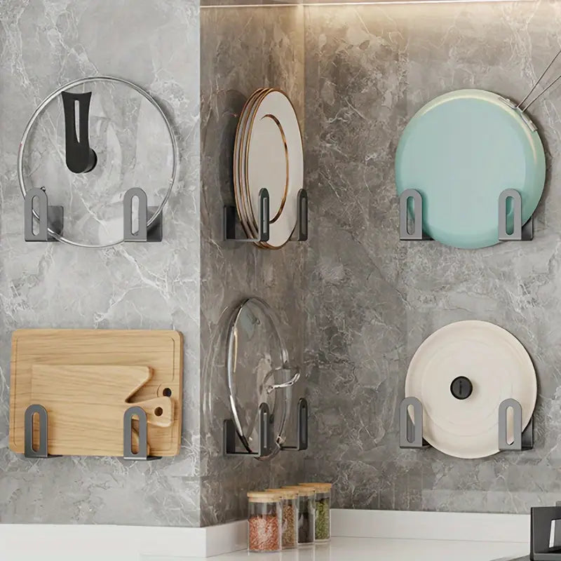 BOGO - Punch-Free Pop Cover & Storage Rack Wall Hooks (Multi-Pack Options)