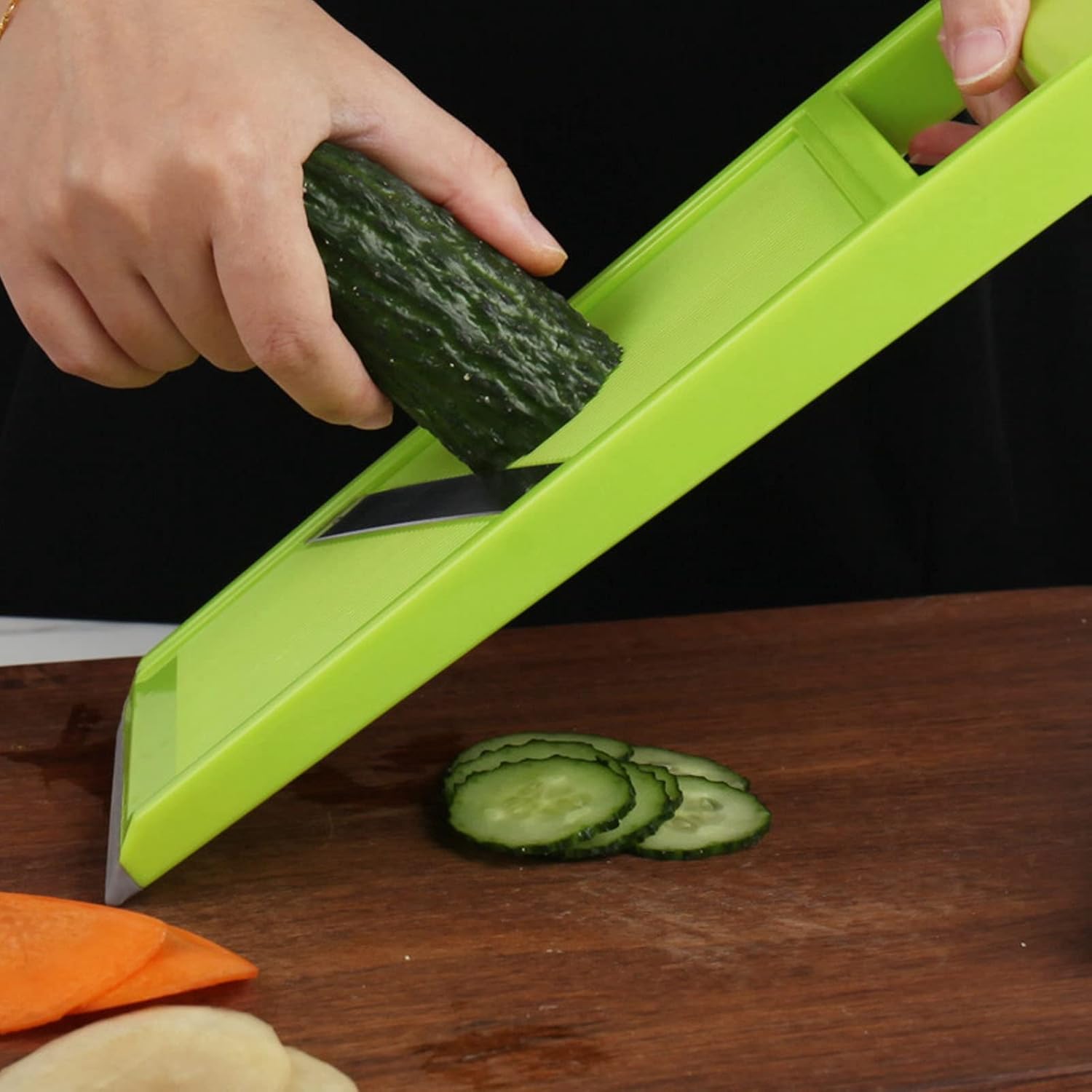 Handheld Multi-Veggie Slicer with Stainless Blade