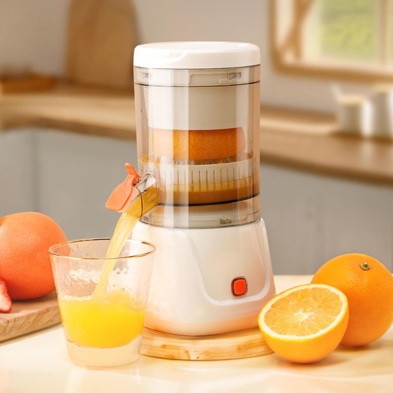 USB Rechargeable Electric Juicer – Compact, Quiet Citrus Juicer for Home or Travel