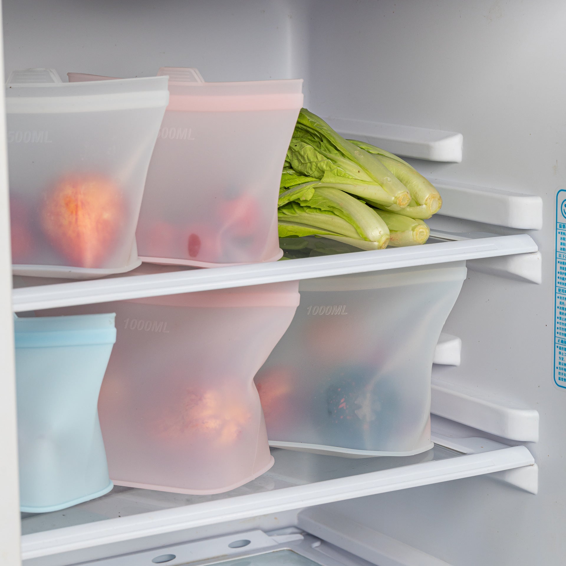 3-Pack Reusable Silicone Food Storage Bags – Eco-Friendly, Leak-Proof, & Built to Last
